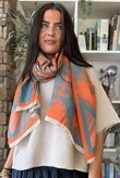 Hanbury Scarf Aperol & Sage /50=